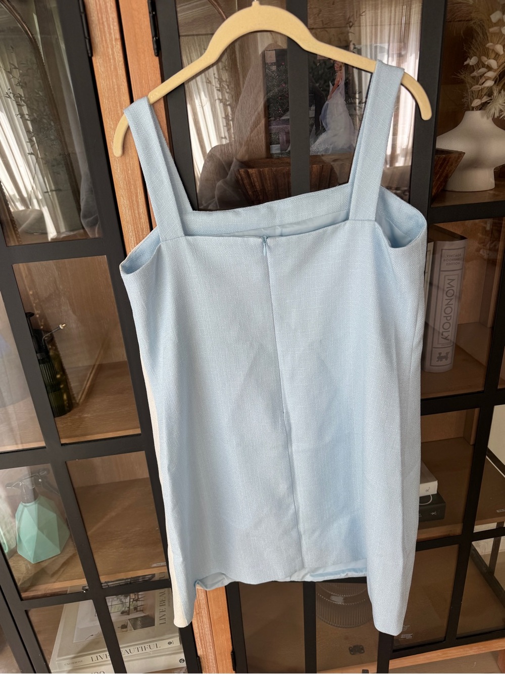 SSYS Isabelle Scalloped mini dress colorblock side sleeveless contrast pastel - Picture 6 of 7